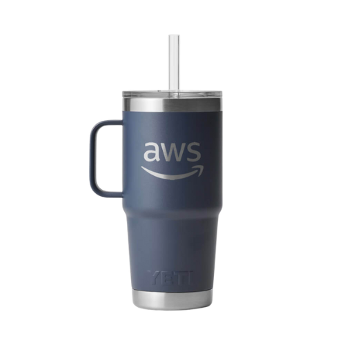 Yeti Rambler Mug with Straw Lid 25 oz