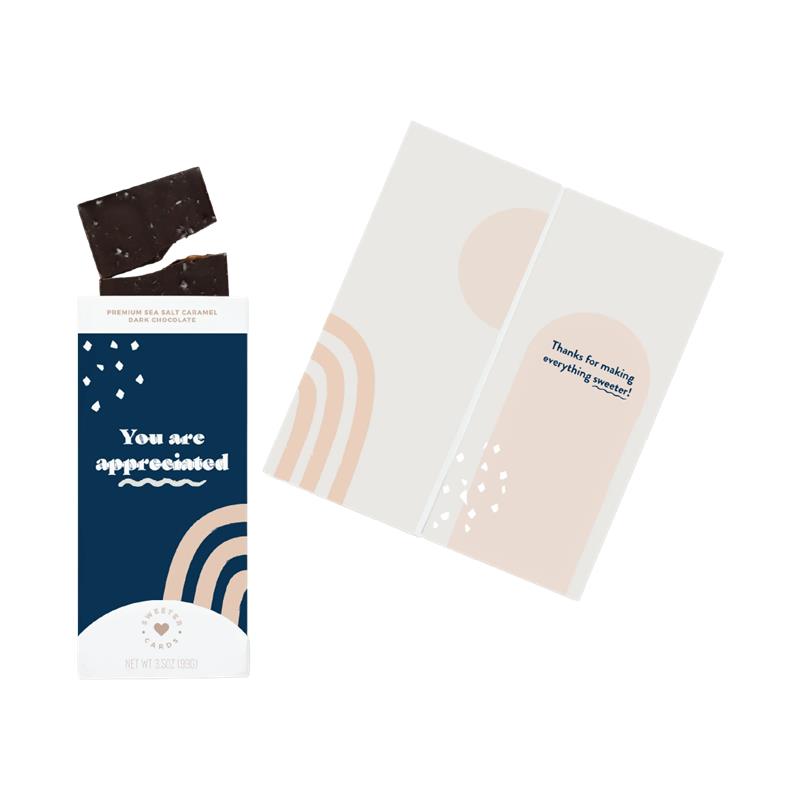 YOU ARE APPRECIATED Chocolate Filled Card